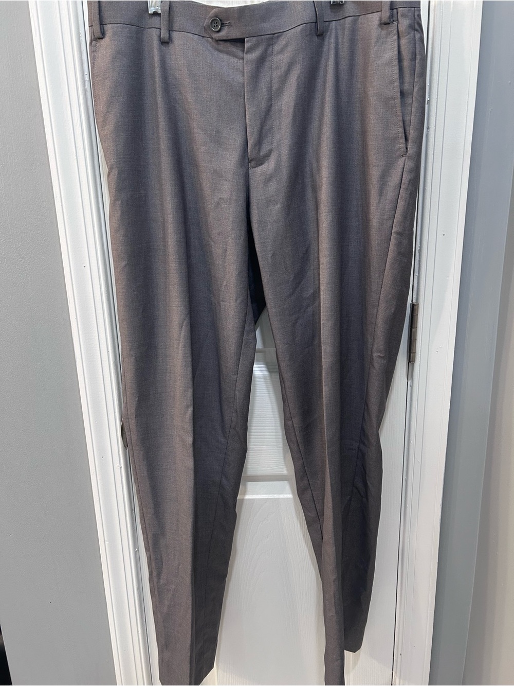 Slim Fit Men's Gray Dress Pants - Tailored Fit (The Groomsman Suit)